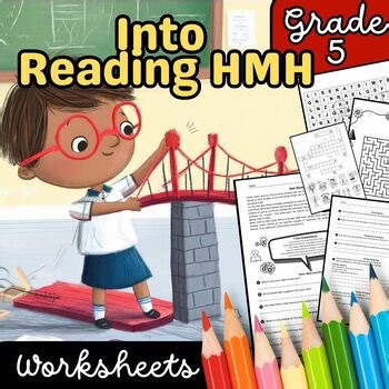 Into Reading HMH 5th Grade Comprehension Worksheets | I Can Statements Pack