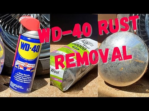 WD-40 to remove rust from chrome