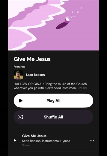 Music is just one of the many features on the @Hallow App Go check it out!! #christian #hallowapp #prayer #faith #bible
