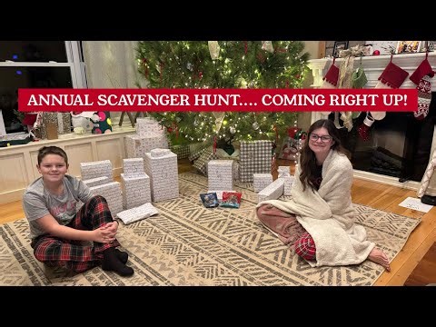 Our Christmas Scavenger Hunt Transition The Kids Big Gift Revealed.