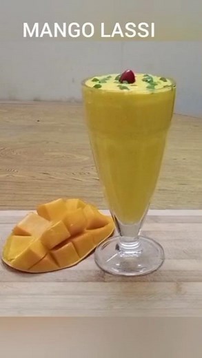 Mango lassi recipe | Mango yogurt smoothie | Mango drink