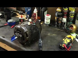 Rebuilding a vintage electric Frigidaire Motor by Delco Products Corp - repulsion-induction