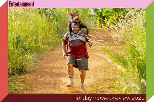 Jack Black runs from killer 'Anaconda' with a boar on his back in behind-the-scenes sneak peek (exclusive)