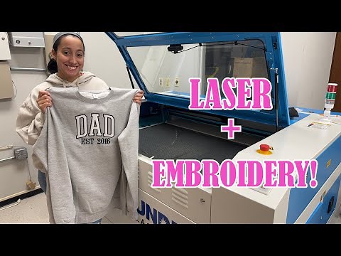 How I use My Laser to Make Appliqué Embroidered Sweatshirts with Twill