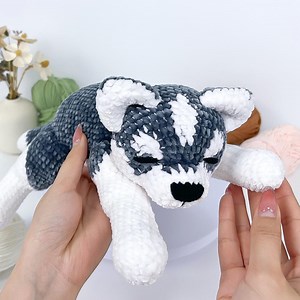 Crochet Husky Dog Plush Pattern: Velvet Amigurumi (PDF Pattern) - Etsy