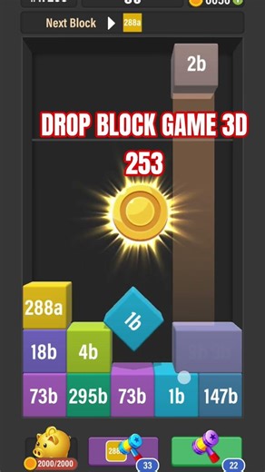 Drop Block 3D Puzzle Gameplay 253 #games #eronluke #shortvideo #shortsfeed