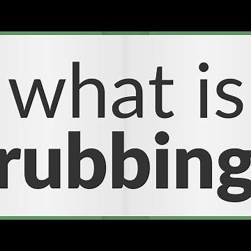 Rubbing | meaning of Rubbing