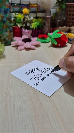 Mini Cute Birthday Card Making | Card Making Idea #cardmaking #shorts