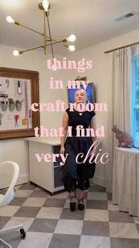 chic things in my craft room🪡 #craftroom #sewingroom #craftroomorganization #craftroomtour #crafter