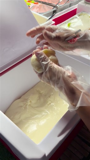 Big Mochi with Fresh Fruit in Thailand - Thai street food 📍Na Aong Kaan Market, Muang Ayutthaya #mochi #snack #food #foodie #streetfood | Cutertainment
