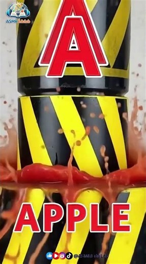 Learn ASMR Education Videos ABC with Relaxing ASMR Sound #hydraulic #Fruit #ASMR #video #ASMREduLab