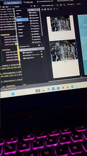 Turning Ideas into Apps 🚀 #AndroidStudio #Java #Kotlin #XML #Developer #Tech