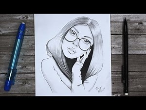 How to draw face for Beginners | EASY WAY TO DRAW A GIRL FACE