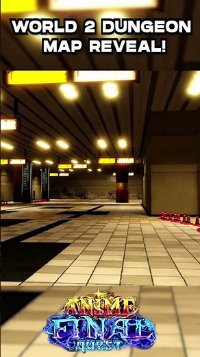 WORLD 2 DUNGEON MAP REVEAL IN ANIME FINAL QUEST! #roblox #shorts #animefinalquest