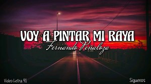 Voy A Pintar Mi Raya - Fernando Peñaloza (Letra) "Me alejaré, te dejaré, que tengas suerte mi alma"😢💔 #Voyapintarmiraya #Fenandopeñaloza #Videoletra91 Seguimos creando videos para ti, recuerda seguir la página #Videoletra91 y dejar tus comentarios. ¡Saludos y bendiciones!🙏 | Video Letra 91