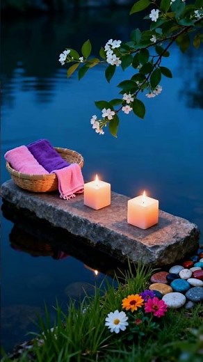 Relaxing Water Sounds + Soothing Music for Meditation