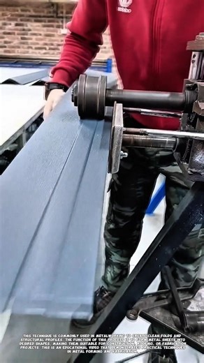 Metal Sheet Bending with Roller Tool | Clean & Precise Forming.