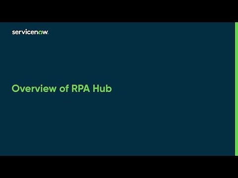 RPA Hub | Overview