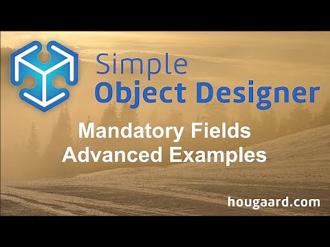 Mandatory Fields - Advanced Examples using the Simple Object Designer in Business Central