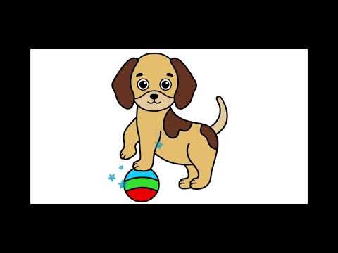 Learn COLORS with Dog | COLORING for Kids 🐶🎨