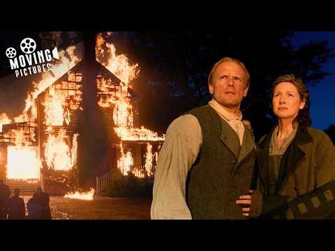 Jamie and Claire's House Burns To The Ground | Outlander (Sam Heughan, Caitríona Balfe)