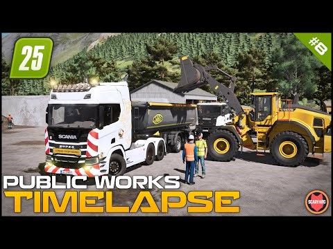 🚧 Transporting Gravel From A Quarry To Spread On A Site ⭐ FS25 Raven Valley Roleplay Public Works