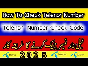 Telenor Number Check 2025 | New Code Revealed | No Balance Needed – Try It Now