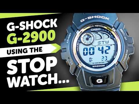 #CASIO G-Shock G-2900 (2548) TUTORIAL - HOW TO OPERATE THE STOPWATCH