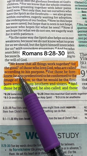 All things work together for our good.