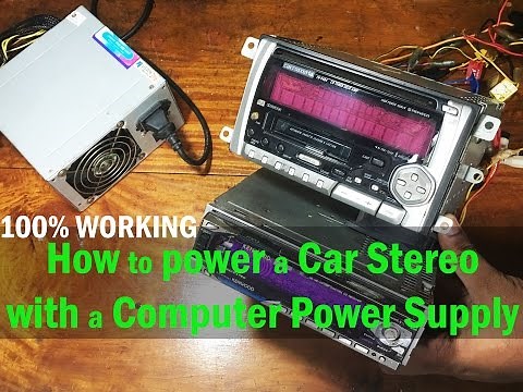 How to Power a Car Stereo with a Computer Power Supply 100% Working