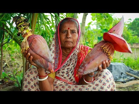 Kolar Mochar Kofta Curry !! Banana Flower Recipe !! Village Food !!