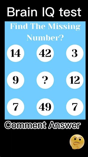 Find the missing number 🤔 challenge