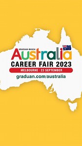 Calling all Malaysian talents and graduates in Australia! 📢 GRADUAN-MASCA Australia Career Fair is back physically this year and we want you to be a part of it! Join us at The Crown Conference Centre, Melbourne on 23 September to interact with other aspiring talents and network with the top Malaysian based employers! 🤝 Don’t miss out on this amazing opportunity! Register now on graduan.com/australia 🦘 | GRADUAN