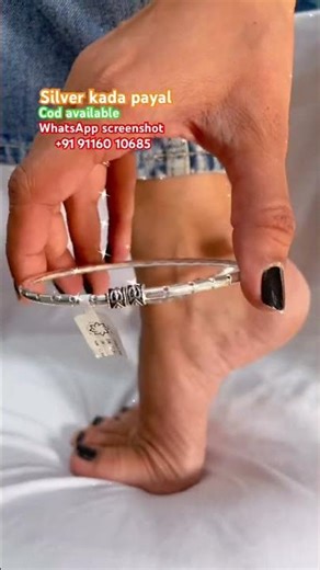 Beautiful silver kada payal with 67% discount ✨❤️#youtubeshorts #viralvideo #ytshorts