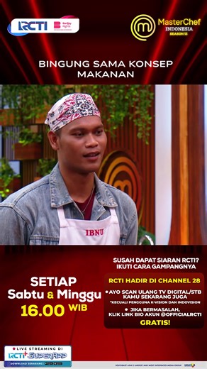 Gak ada nasi, gaya sesundaan tapi ini bingung cara makannya 🫣😱 RCTI Hadir di CHANNEL 28, ikuti cara mudahnya: * Aktifkan LCN lalu scan ulang STB Kamu * Scan otomatis TV Digital Apabila masih bermasalah dengan siaran @officialrcti ditempat kamu? Silahkan cek link berikut ya ⬇️⬇️⬇️ https://bit.ly/LayananSolusiDigital Atau, Hubungi Nomor Whatsapp MNC HELPDESK DI 08569003900. GRATIS!!! #MasterChefIndonesiaSeason13 #MasterChefIndonesia #MCIS13 #MCIS13diRCTI