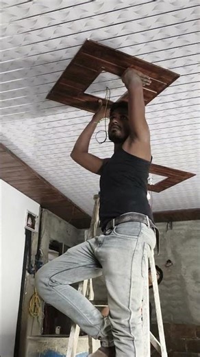 PVC panels ceiling design for Hall 🔥#shorts #interiordesign #ceilingforhall