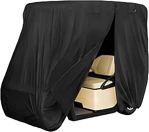 iBirdie 2+2 Passenger Golf Cart Cover for Club Car EZGO Yamaha Outdoor Golfcart Waterproof and Weatherproof Heavy Duty 600D Covers
