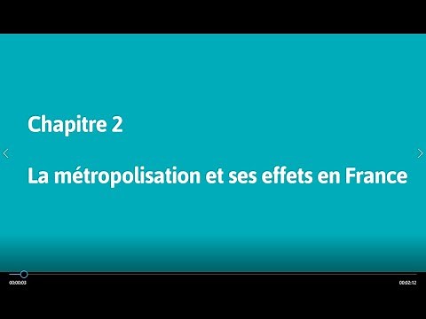Géo 1re : La métropolisation et ses effets en France