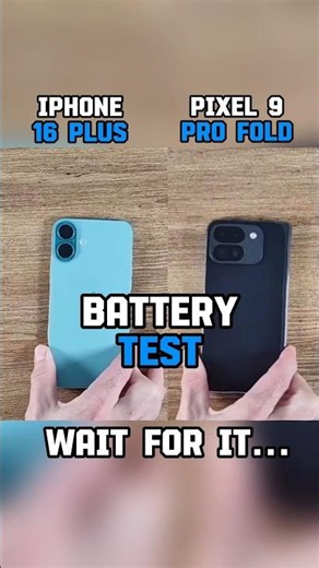 ⚡☠️IPHONE 16 PLUS VS PIXEL 9 PRO FOLD BATTERY TEST!!