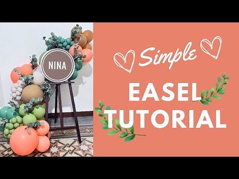 Easel balloon garland tutorial