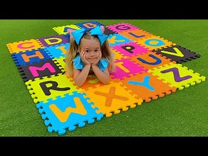 Anabella and Bogdan are learning the Alphabet ABC Song. Useful Nursery Rhyme & Kids Songs.