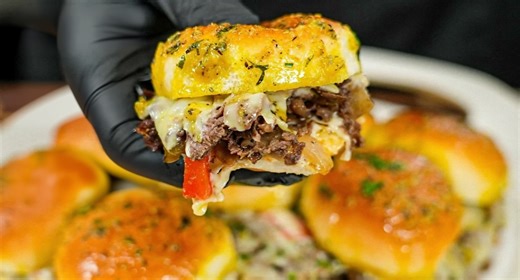 Philly cheesesteak sliders recipe
