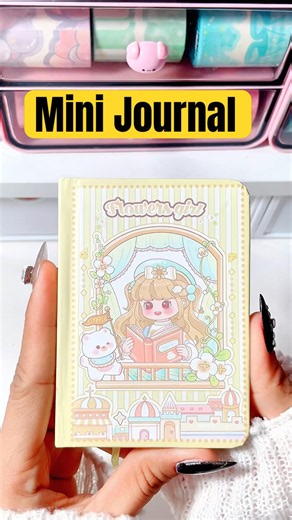 ASMR Mini Journal Setup ✨ relaxing journaling & sticker sounds
