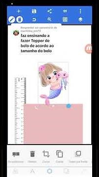 O SEGREDO DO TAMANHO PERFEITO do topo de bolo 🎂✨ #topodebolo #topper #pixellab #personalizados