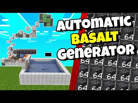 AUTOMATIC Basalt Generator | Minecraft Farm Tutorial