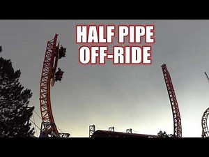 Half Pipe Off-Ride Footage (60FPS), Elitch Gardens Intamin Shuttle Coaster | Non-Copyright
