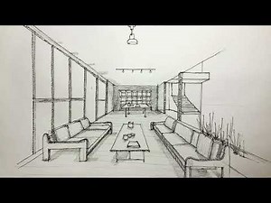 INTERIOR PERSPECTIVE of a house at A VANISHING POINT
