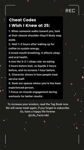 Cheat Codes I wish I know at 25#shorts