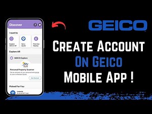 How to Create Account on GEICO Mobile App