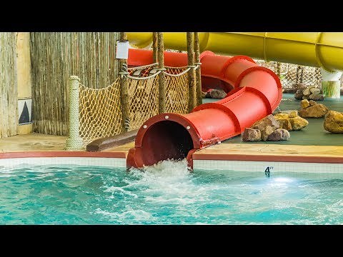 Kalahari Resort Wisconsin Dells - Elephant's Trunk | Speed Slide POV (Lights on)